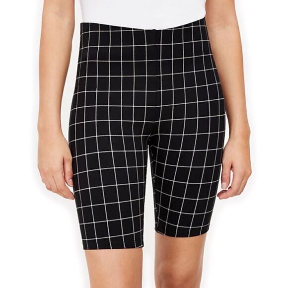 NWT Loft Sculpt Bike shorts and Plaid print size XL - Picture 5 of 15